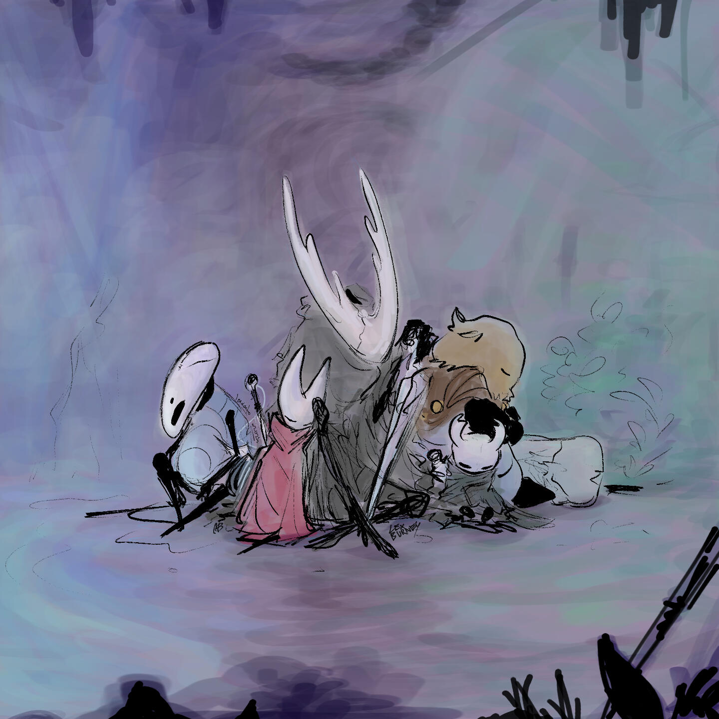 Illustration: Hollow Knight Fan-art